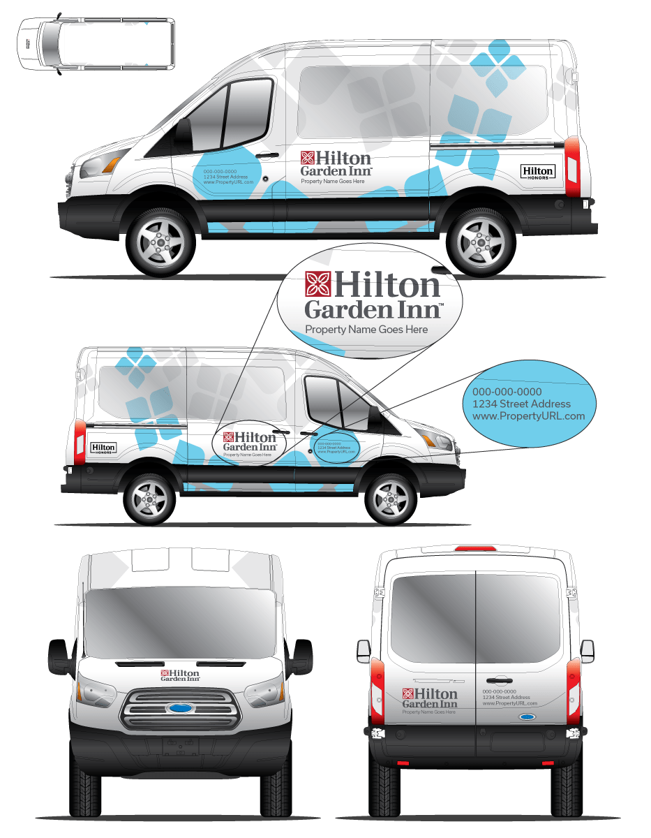 Ford Transit Hilton Garden Inn Wrap