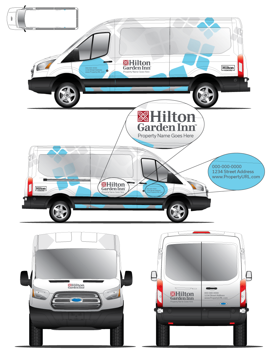 Ford Transit Hilton Garden Inn Wrap