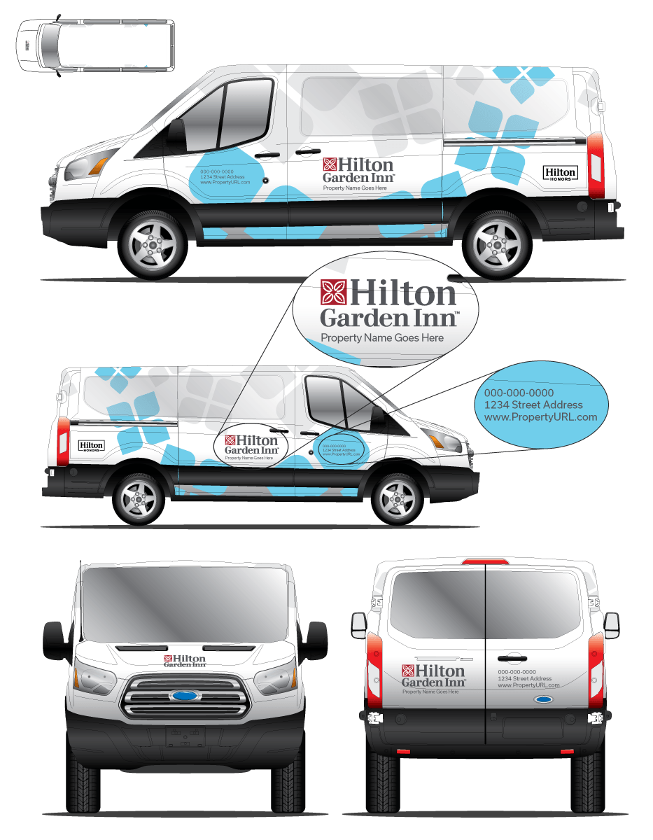 Ford Transit Hilton Garden Inn Wrap