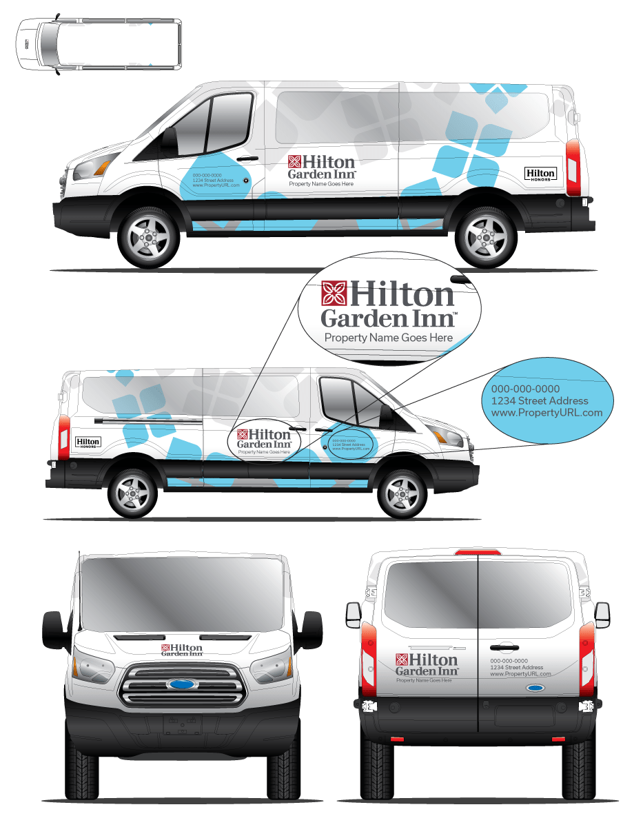 Ford Transit Hilton Garden Inn Wrap