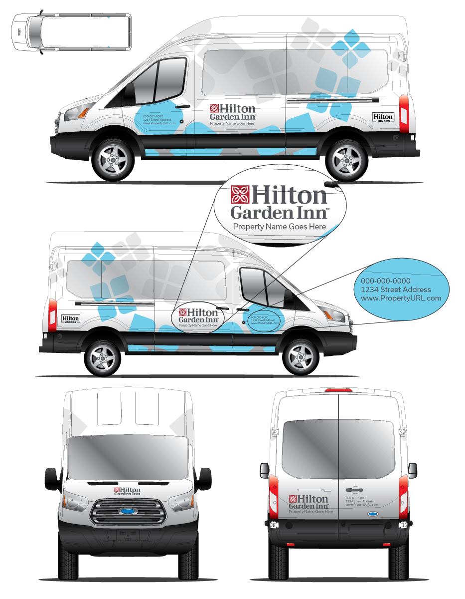 Ford Transit Hilton Garden Inn Wrap