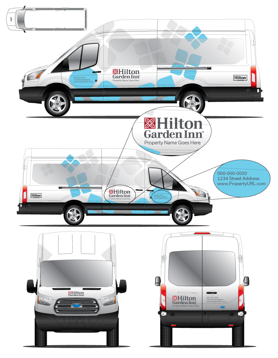 Ford Transit Hilton Garden Inn Wrap
