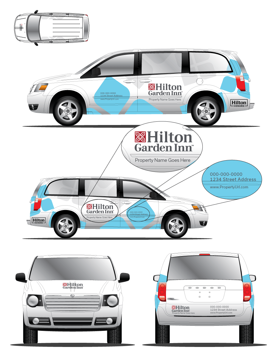 Chrysler Town & Country Hilton Garden Inn Wrap