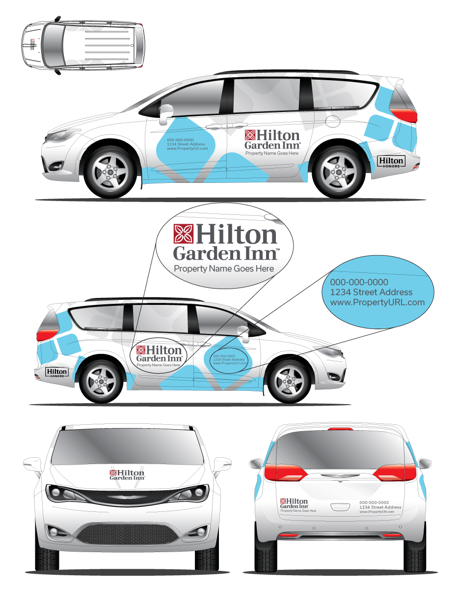 Chrysler Pacifica Hilton Garden Inn Wrap