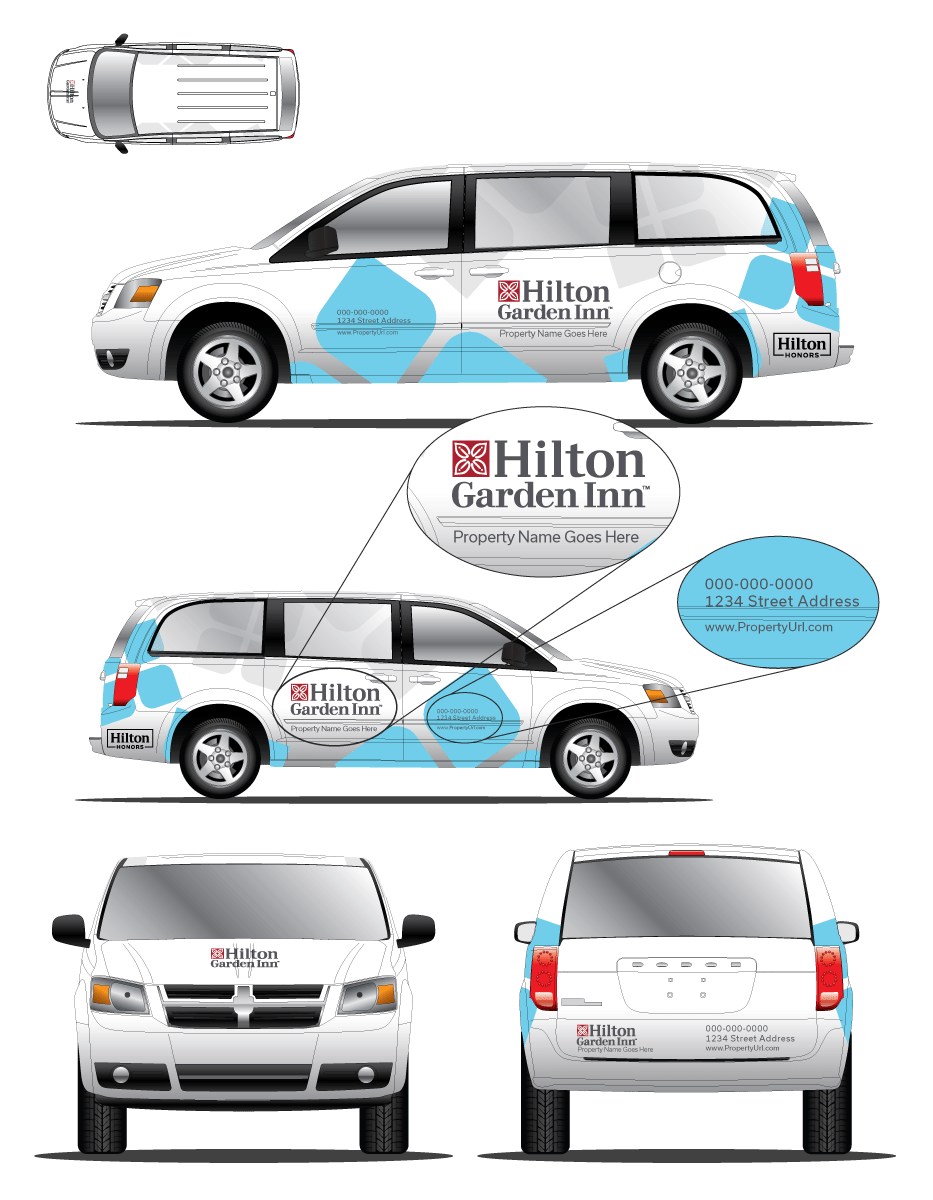Dodge Caravan Hilton Garden Inn Wrap