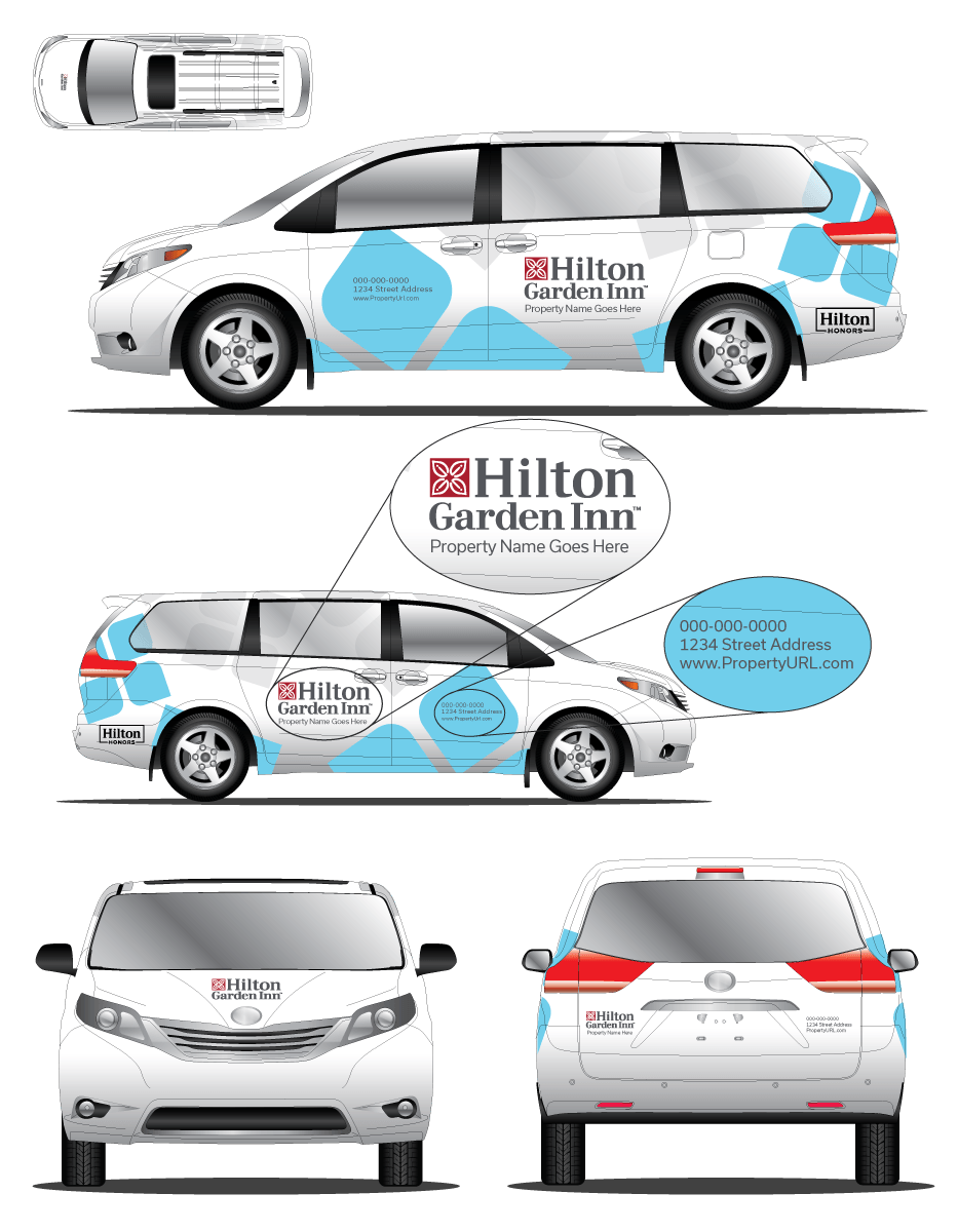 Toyota Sienna Hilton Garden Inn Wrap