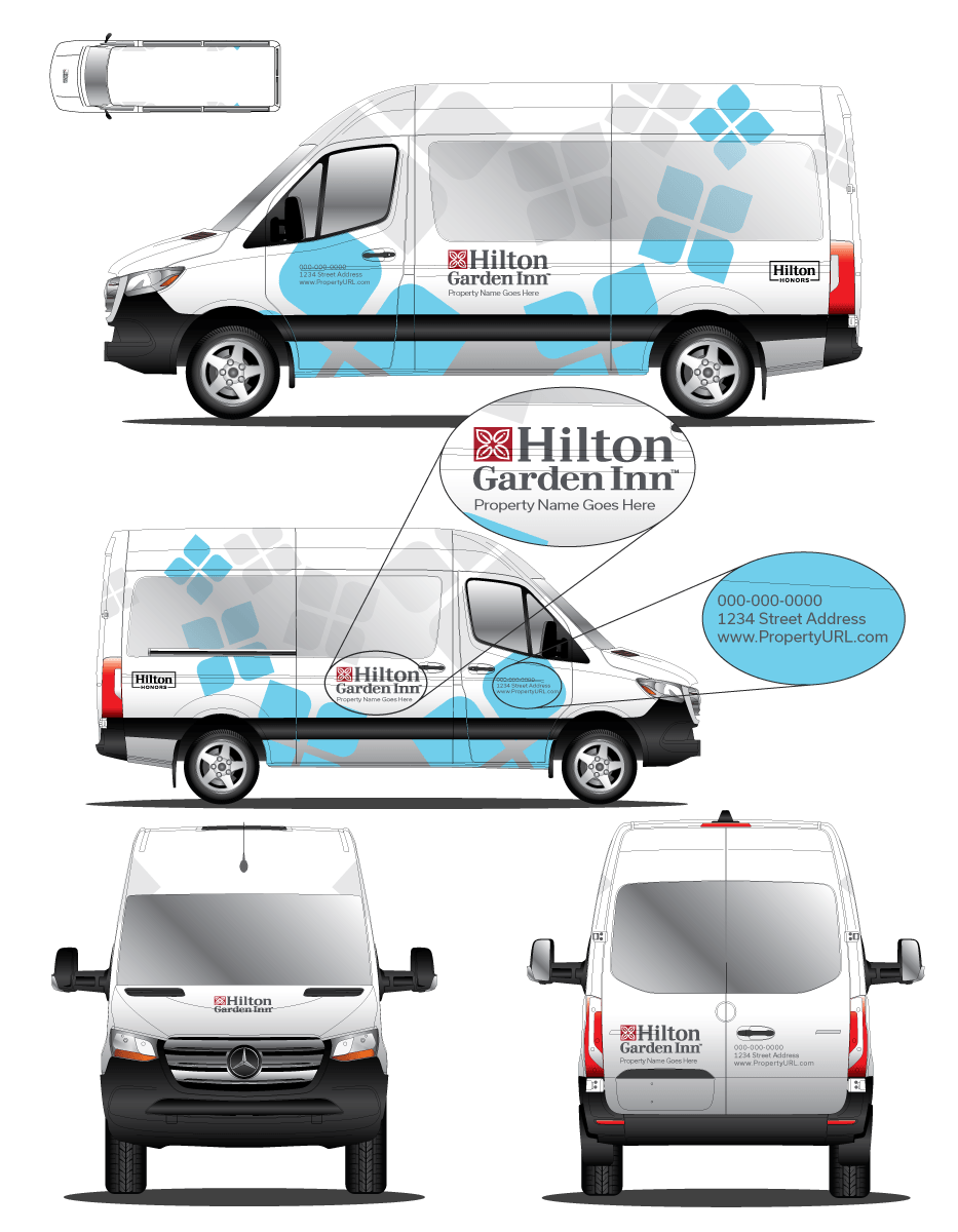 Mercedes Sprinter Hilton Garden Inn Wrap