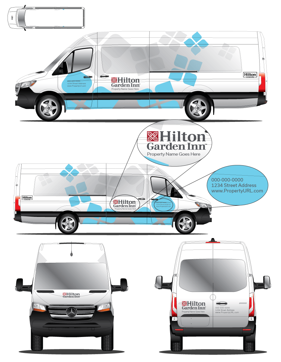 Mercedes Sprinter Hilton Garden Inn Wrap